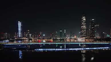 4k实拍深圳人才公园CBD夜景灯光视频的预览图